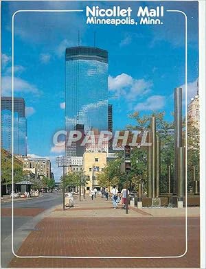 Carte Postale Moderne Nicollet Mall Minneapollis Minn The Foshay Tower at Right and the IDS Build...