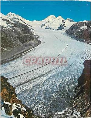 Bild des Verkufers fr Carte Postale Moderne 54 blick vom eggishorn auf den grossen aletschgletscher zum Verkauf von CPAPHIL