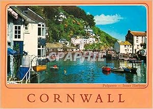 Carte Postale Moderne Cornwall Polperro Inner Harbour