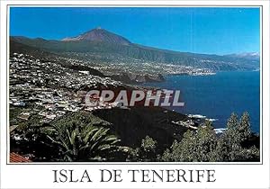 Bild des Verkufers fr Carte Postale Moderne Isla de Tenerife Vista Panoramica Con Teide zum Verkauf von CPAPHIL