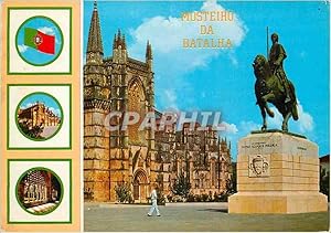 Seller image for Carte Postale Moderne Batalha (Portugal) Monastere et Statue Equestre de D Nuno Alvares Pereira for sale by CPAPHIL