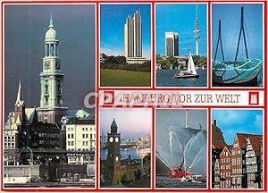 Imagen del vendedor de Carte Postale Moderne Hamburg Tor Zur Welt a la venta por CPAPHIL