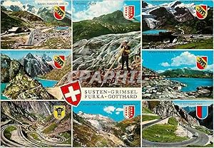 Bild des Verkufers fr Carte Postale Moderne Susten Grimsel Furka Gotthard zum Verkauf von CPAPHIL