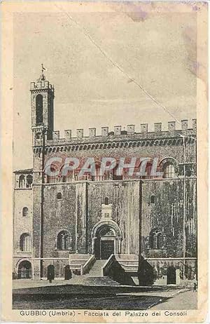Carte Postale Ancienne Gubbio Umbria Facciata del Palazzo dei Consoli