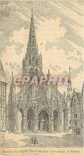 Immagine del venditore per Image Porche de l Eglise Saint Maclou venduto da CPAPHIL
