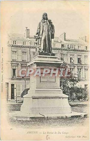 Carte Postale Ancienne Amiens La Statue de Du Cange