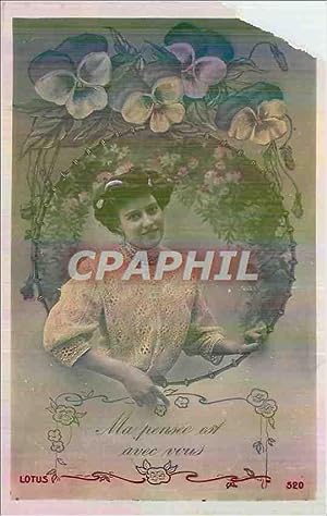 Image du vendeur pour Carte Postale Ancienne Ma pensee est avec vous mis en vente par CPAPHIL