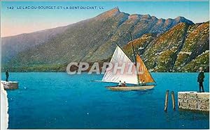 Image du vendeur pour Carte Postale Ancienne 142 le lac du bourget et la dent du chat Bateau mis en vente par CPAPHIL