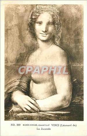 Image du vendeur pour Carte Postale Ancienne Musee Conde Chantilly Vinci (Leonard de) la Joconde mis en vente par CPAPHIL