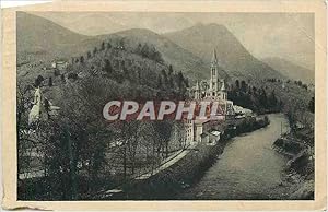 Carte Postale Ancienne Lourdes La Basilique et le Monument interallie