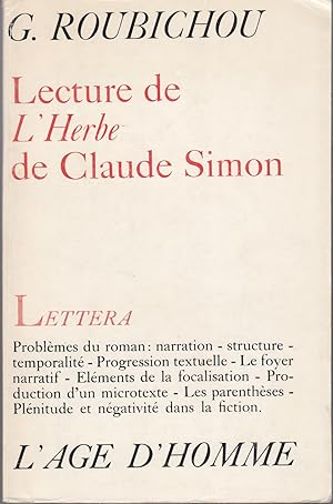 Lecture de l'Herbe de Claude Simon