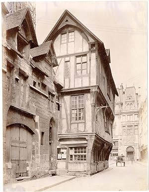 France, Rouen, maison typique, quartier commerçant