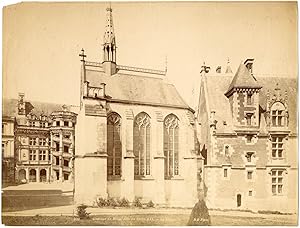 France, Blois, vue sur le château, aile de Louis XII, la chapelle