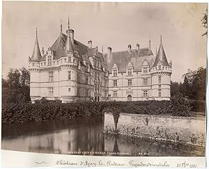 France, Azay-le-Rideau, le château, vue sur les façades orientales