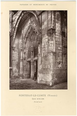 France, Fontenay-le-Comte, Eglise Notre-Dame, le portail nord