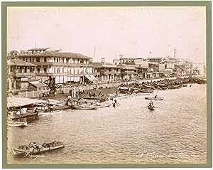 Zangaki Frères, Egypte, Port-Saïd, vue générale du quai