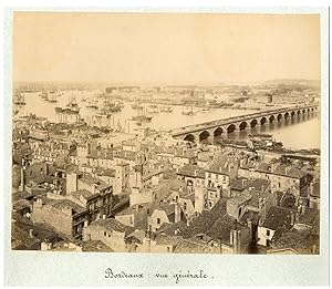 France, Bordeaux, vue panoramique de la ville