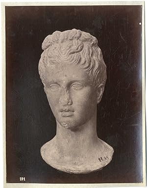 Grèce, Athènes, musée de l'Acropole, sculpture, buste, mythologie à identifier