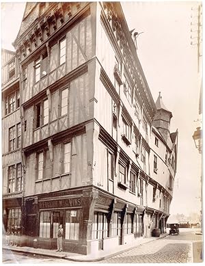 France, Rouen, maison typique, quartier commerçant, rue de la savonnerie