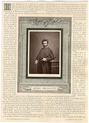 Galerie Contemporaine, Henri Regnault (1843 - 1871), est un artiste peintre orientaliste français.