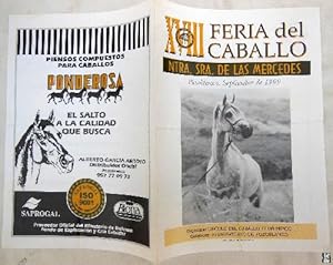 Folleto Publicidad - Advertising Brochure : XVIII FERIA DEL CABALLO. Pozoblanco 1999