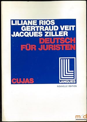 Bild des Verkufers fr DEUTSCH FR JURISTEN, 2ed. revue et mise  jour, coll. Langues zum Verkauf von La Memoire du Droit