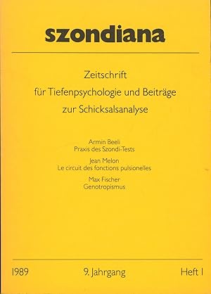 szondiana - Zeitschrift für Tiefenpsychologie und Beiträge zur Schicksalsanalyse,9. Jahrgang Heft 1"