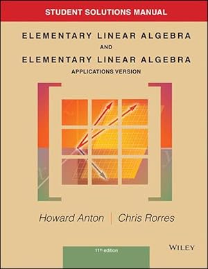 Seller image for Student Solutions Manual to accompany Elementary Linear Algebra, Applications version, 11e (Paperback) for sale by AussieBookSeller