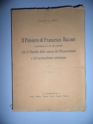 Il pensiero di Francesco Bacone.