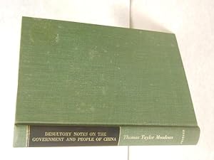 Imagen del vendedor de Desultory Notes on the Government and People of China, and on the Chinese language. a la venta por Gil's Book Loft