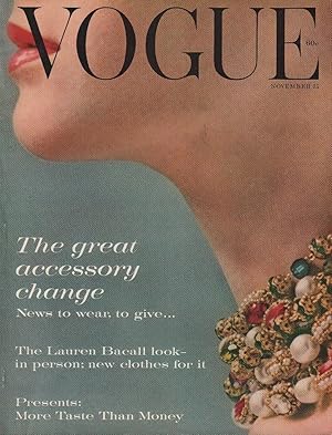 Vogue Magazine (incorporating Vanity Fair). November 15, 1959. Vol. 134. No. 9.