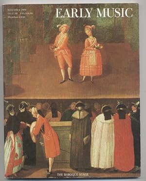 The Baroque Stage. Early Music magazine, Volume 17, Number 4, November 1989