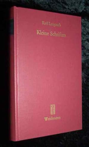 Seller image for Kleine Schriften. Hrsg. von Paul Klopsch . / Spolia Berolinensia ; Bd. 1. for sale by Roland Antiquariat UG haftungsbeschrnkt