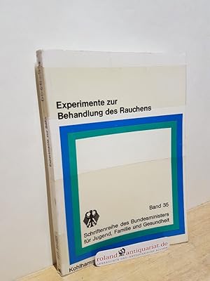 Immagine del venditore per Experimente zur Behandlung des Rauchens / von J. C. Brengelmann u. E. Sedlmayr in Zsarb. mit I. Terfloth u. U. Schwarze-Bindhardt. Im Auftr. d. Bundeszentrale fr Gesundheitl. Aufklrung, Kln / Schriftenreihe des Bundesministers fr Jugend, Familie und Gesundheit ; Bd. 35 venduto da Roland Antiquariat UG haftungsbeschrnkt