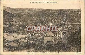 Carte Postale Ancienne le Pont de Menai et Vallée de la Sioule l'Auvergne Pittoresque