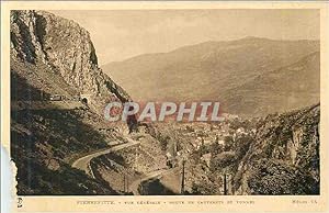 Carte Postale Ancienne Pierrrefitte vue générale Route de Cauterets et Tunnel