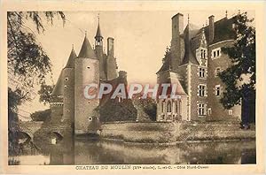 Carte Postale Ancienne Château du Moulin (XVe Siecle) L et C Cote Nord Ouest