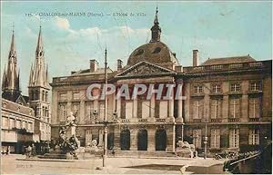 Bild des Verkufers fr Carte Postale Ancienne Chalons sur Marne (Marne) L'Htel de Ville zum Verkauf von CPAPHIL