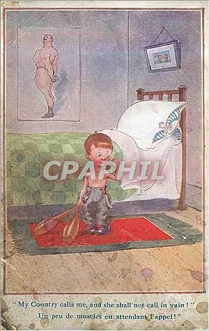 Seller image for Carte Postale Ancienne Enfant My country calls me for sale by CPAPHIL