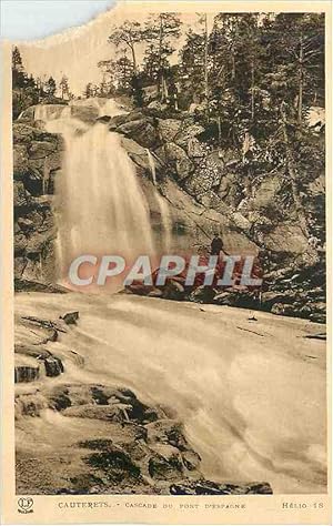 Carte Postale Ancienne Cauterets Cascade du Pont D'Espagne