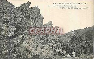 Bild des Verkufers fr Carte Postale Ancienne La bretagne pittoresque 4212 les gorges de poulancre (cote sud) pres mur de bretagne (c du n) zum Verkauf von CPAPHIL