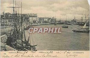 Carte Postale Ancienne Harbour Ramsgate Bateaux