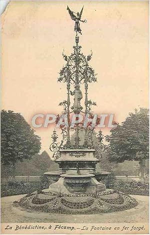 Seller image for Carte Postale Ancienne La benedictine a fecamp la fontaine en fer forge for sale by CPAPHIL