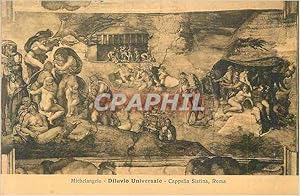 Imagen del vendedor de Carte Postale Ancienne Michelangelo diluvio universale capella sistina roma a la venta por CPAPHIL