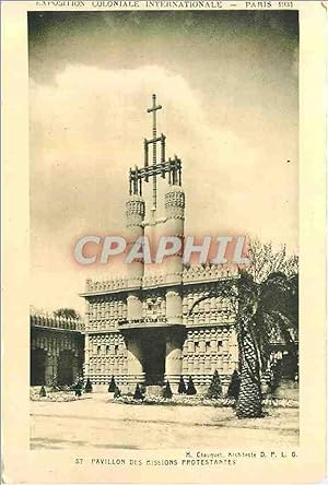 Seller image for Carte Postale Ancienne Paris Exposition Coloniale Internationale 1931 Pavillon des Missions Protestantes for sale by CPAPHIL