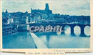 Carte Postale Ancienne Albi Tarn Pont Vieux sur le Tarn