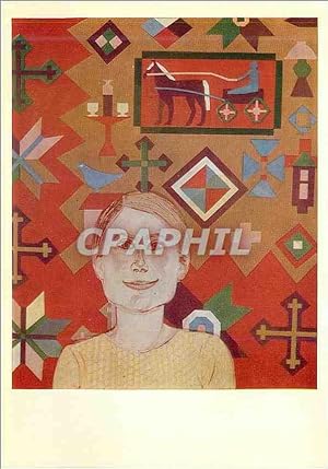 Bild des Verkufers fr Carte Postale Moderne Private Collection Tallinn E Tihemets (Born 1932) Optimiste Portrait 1968 zum Verkauf von CPAPHIL