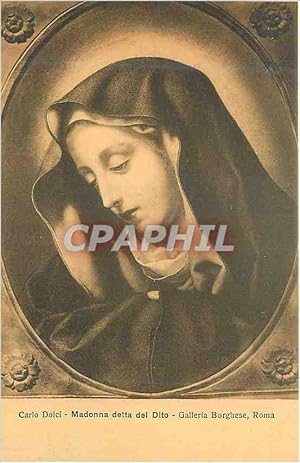 Bild des Verkufers fr Carte Postale Ancienne Roma Galleria Borghese Carlo Dolci Madonna Detta del Dito zum Verkauf von CPAPHIL