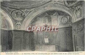 Carte Postale Ancienne Souvigny (Allier) La Sacristie (1772) est Remarquable par son Dome Ovale e...