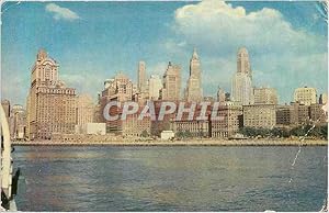 Seller image for Carte Postale Moderne New York City Manhattan Skyline as Seen From Statue of Liberty Boat for sale by CPAPHIL